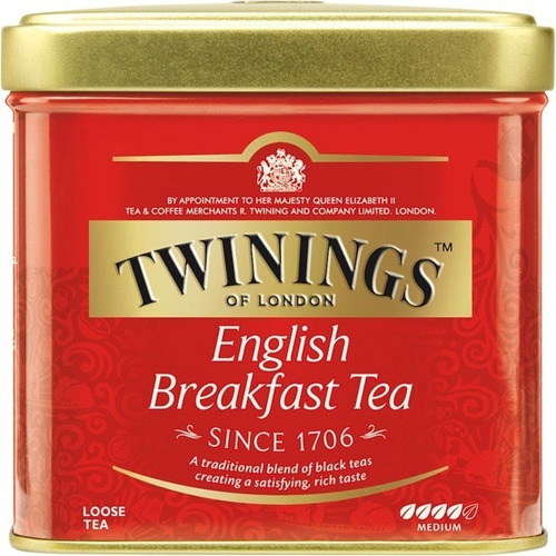 Te Twinings Englishbreakfast En Hebras Lata Infusion Ingles 