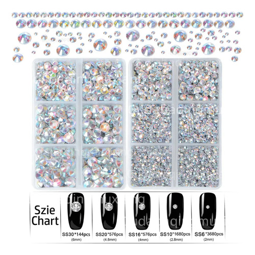 6616 Kit De Bisuteria Cristal Pedreria Para Ropa Uñas Zynlora®