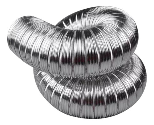 Manguera flexible para conductos con capucha, 150 mm, aluminio, 2,5 m