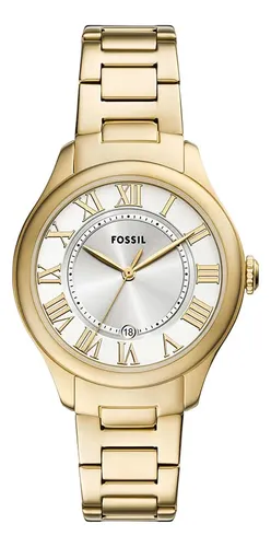 Relógio Fossil Feminino Fossil Dourado - Es5395/1kn Prata Dourado Dourado