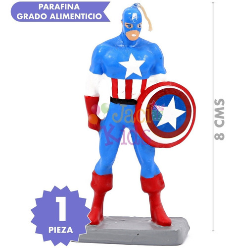 Avengers Vela Pastel Capitán América Artículo Fiesta Ave0h1