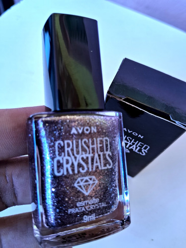 Esmalte De Uñas Avon Original Crushed Crystals Prata Crystal