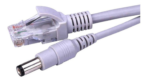 Cable Para Sistemas Cctv Conector Rj45 + Poder Dc 10 Metros