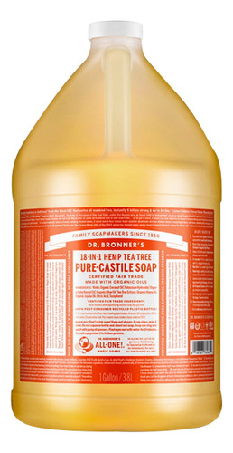 Jabón Liquido De Castilla Organico Dr Bronners Tea Tree 3.8l