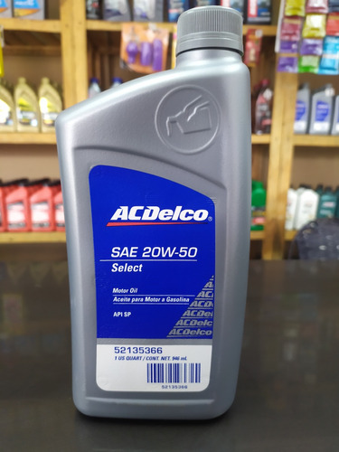 Aceite De Motor Acdelco 20w-50 Mineral