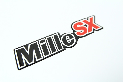 Adesivo Emblema Mille Sx Fiat Resinado Dx0370 Fk