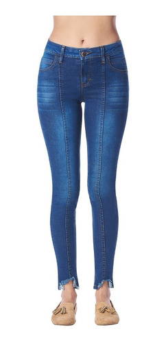 Jeans De Mezclilla Stretch Premium Para Mujer Devendi Denim 