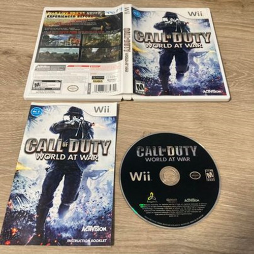 Call Of Duty Wolrd At War Juego Nintendo Wii Completo Fisico