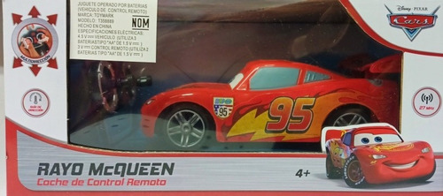 Carro Control Remoto Cars Rayo Mcqueen  Disney Coche 15cm