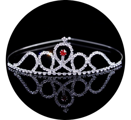 Tiara Corona Diadema Peineta Niña Princesa Cristal Princess1