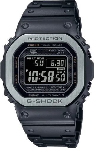 Reloj Casio G-shock Tough Solar Original Para Caballero Ew Color de la correa Negro mate Color del bisel Gris claro Color del fondo Negro
