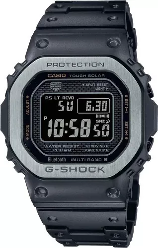 Reloj Casio G-shock Tough Solar Original Para Caballero Ew Color de la  correa Negro mate Color del bisel Gris claro Color del fondo Negro