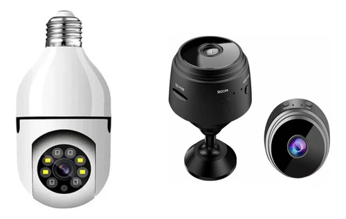 Cámara De Seguridad Smart Wifi Tipo Foco + Camara Espia Wifi