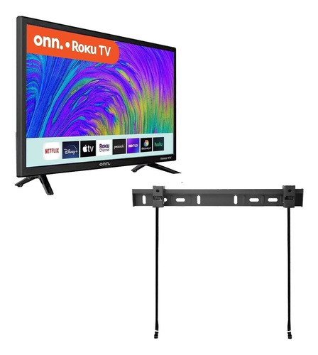 Pantalla Onn 24   100012590 Roku Smart Tv + Soporte Pared (Reacondicionado)