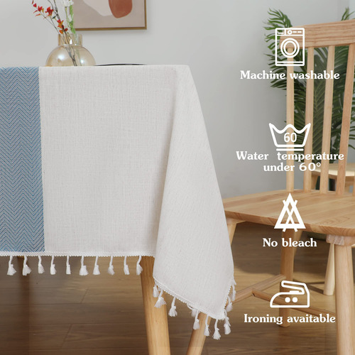 Mantel Jiale De Lino De Algodón Impermeable, 140 X 180 Cm, C