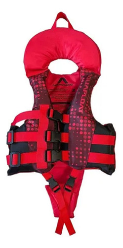 Chaleco Aquafloat Niño Ski Con Cordon Ribbon Rojo T01