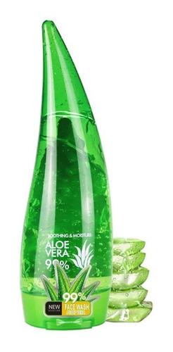 Imagen 1 de 6 de Aloe Vera 99% Gel Sabila Facial Blanqueamiento Cicatriz
