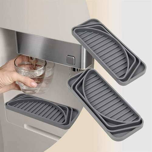 Bandeja De Goteo Para Refrigerador, Evita Derrames De Gris