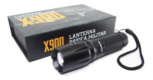 Linterna táctica militar 900 +, linterna frontal, 13 LED, color negro, color blanco, frío