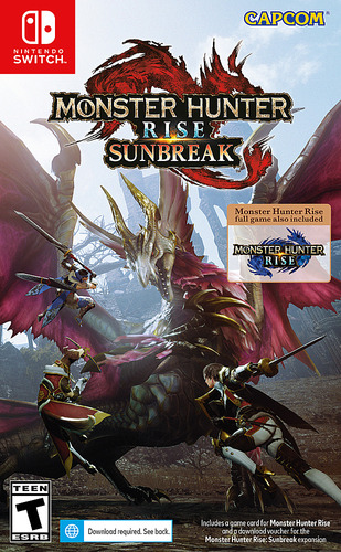 Juego De Nintendo Switch Monsters Hunter Rise Sunbreak Nuevo