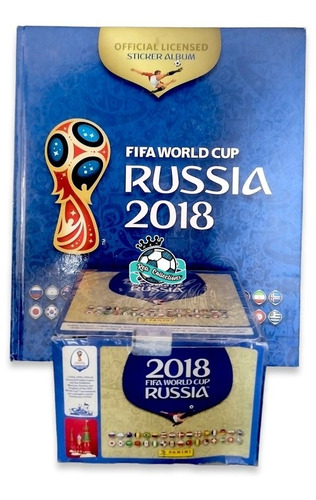 Caja Rusia 2018 100 Sobres + Album Pasta Dura Azul