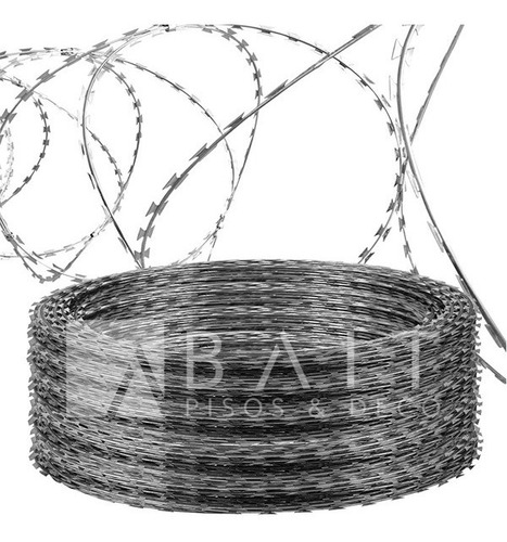 Imagen 2 de 3 de Alambre Concertina Cruzada Doble 45cm 8-10m 7kg Envío Gratis