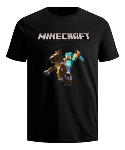 Playera Minecraft Espada Gamer Pc Video Juego Niño Rata Rol 