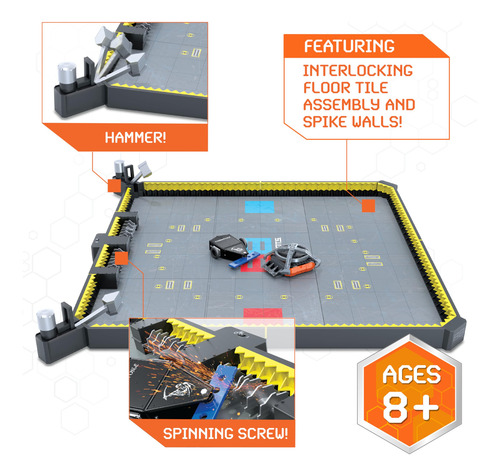 Robot De Control Remoto Hex Bots Battlebots Arena Max Kids 8