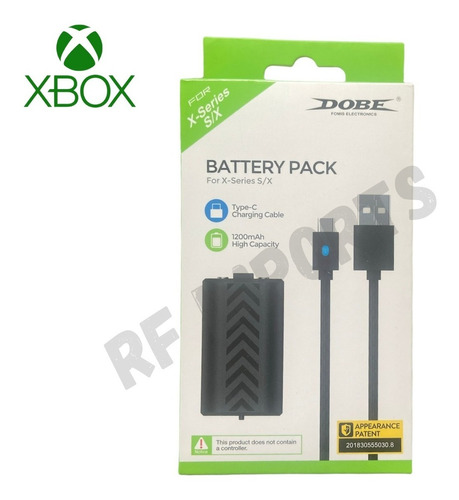 Bateria Recarregável E Cabo Usb Para Controle Xbox Series Xs