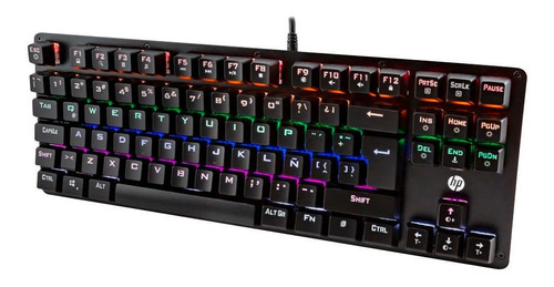 Teclado Gamer Hp Mecanico Reducido Rgb Gk200 Loi Chile