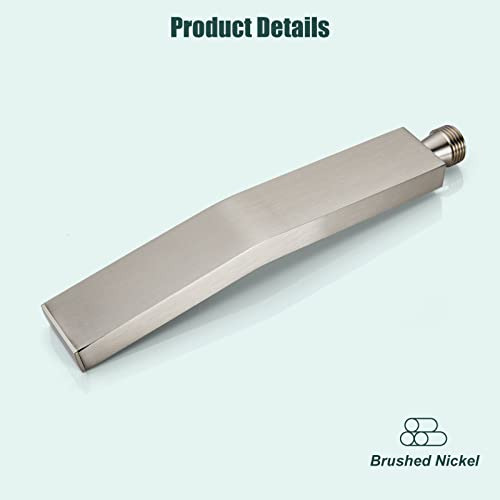 Heyalan Handheld Shower Brushed Nickel Curved High Pressure
