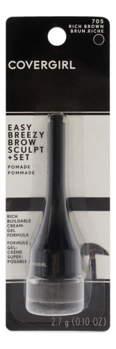 Covergirl Easy Breezy Brow Sculpt + Set Pomade, Rich Brown,.