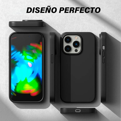 Imagen 2 de 8 de Funda Para iPhone 14 Pro Max Ringke Resistente Negra Silicon