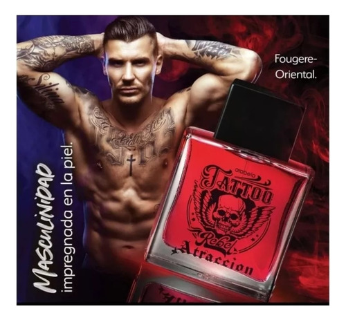 Perfume Caballero Tattoo Rebel Atraccion Original Pack