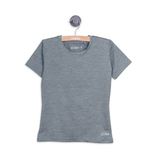 Polera Sport Gris Melange Girl Colloky