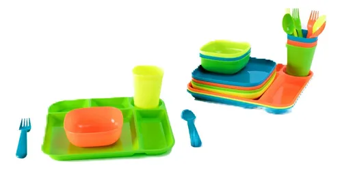 Vajilla plastica para niños sale
