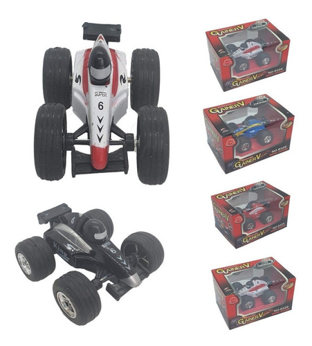 Coleccion 4 Mini Carros Formula 1 De Impulso