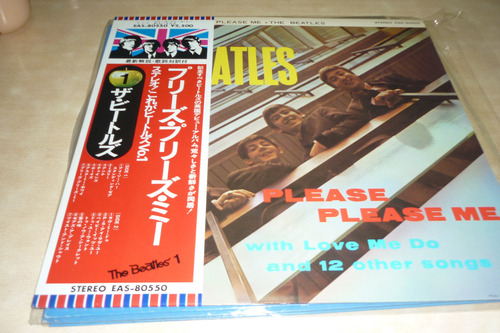 Beatles Please Please Me Vinilo Japon 10 Puntos Obi Insert