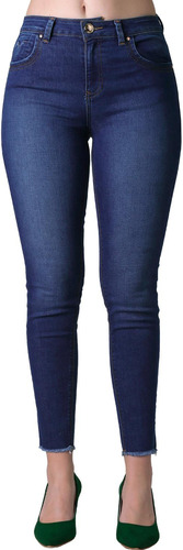 Jeans Moda Skinny Mujer Azul Furor Estela 62106439