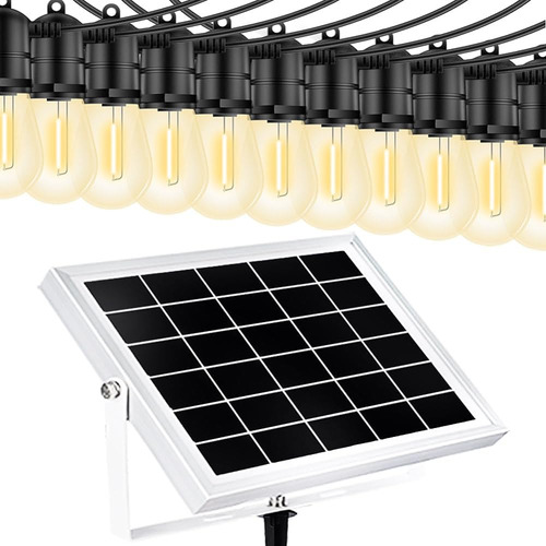 Joylight Solar Powered Outdoor String Lights Waterproof Dusk