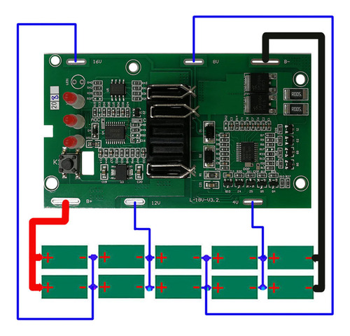 Adecuado Para Baterías De Litio Einhell Power X-change De 18