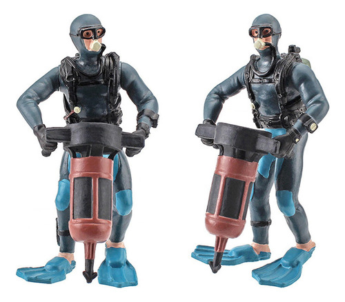 4x Buzo En Miniatura Figura De Acción Modelo Sea