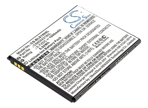 Batería Cs-bls150sl P/ Blu Studio X Mini, C685543180l