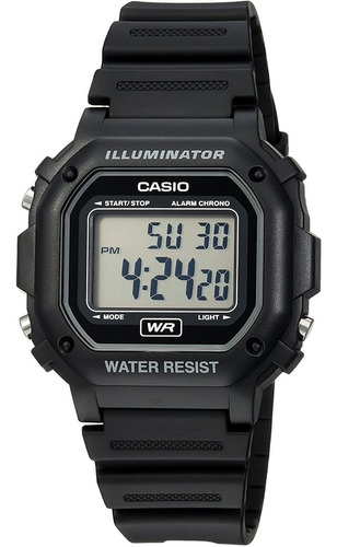 Reloj Casio F-108wh-1a Alarma Crono Luz Wr