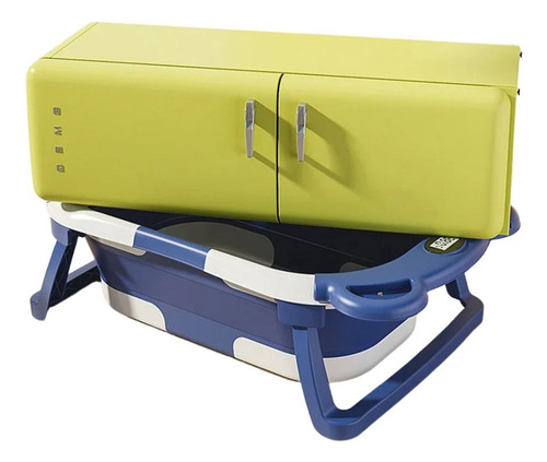 Bañera Bañito Bebe Plegable Almohada Termómetro Verde