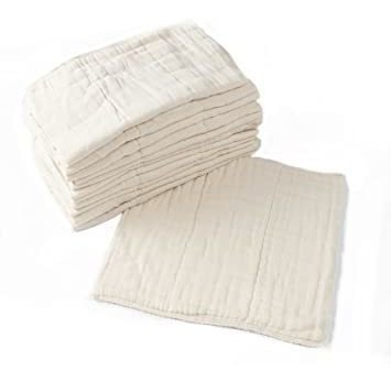 Imagen 1 de 2 de Absorbente Predoblado De Muselina De Algodón / Recién Nacido