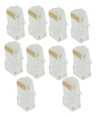 Paquete De 10 Módulos Conectores Rj50 Keystone 0p10c De Red