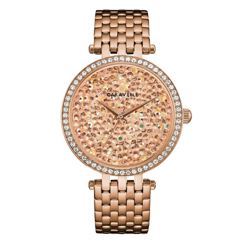 Reloj Bulova Para Mujer 44l236 Caravelle Moderno Oro-rosa