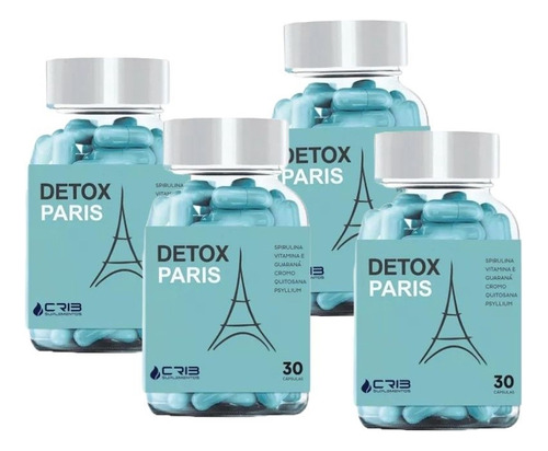  Kit 04 Detox Paris Original  Promoção Frete Grátis