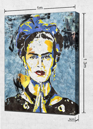 Cuadro Enmarcado Flotado Moderno, Frida Kahlo 1x1.3m